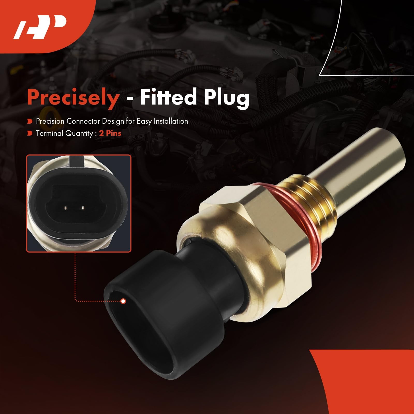 A-Premium Engine Coolant Temperature Sensor Compatible with Chevy, GMC,...