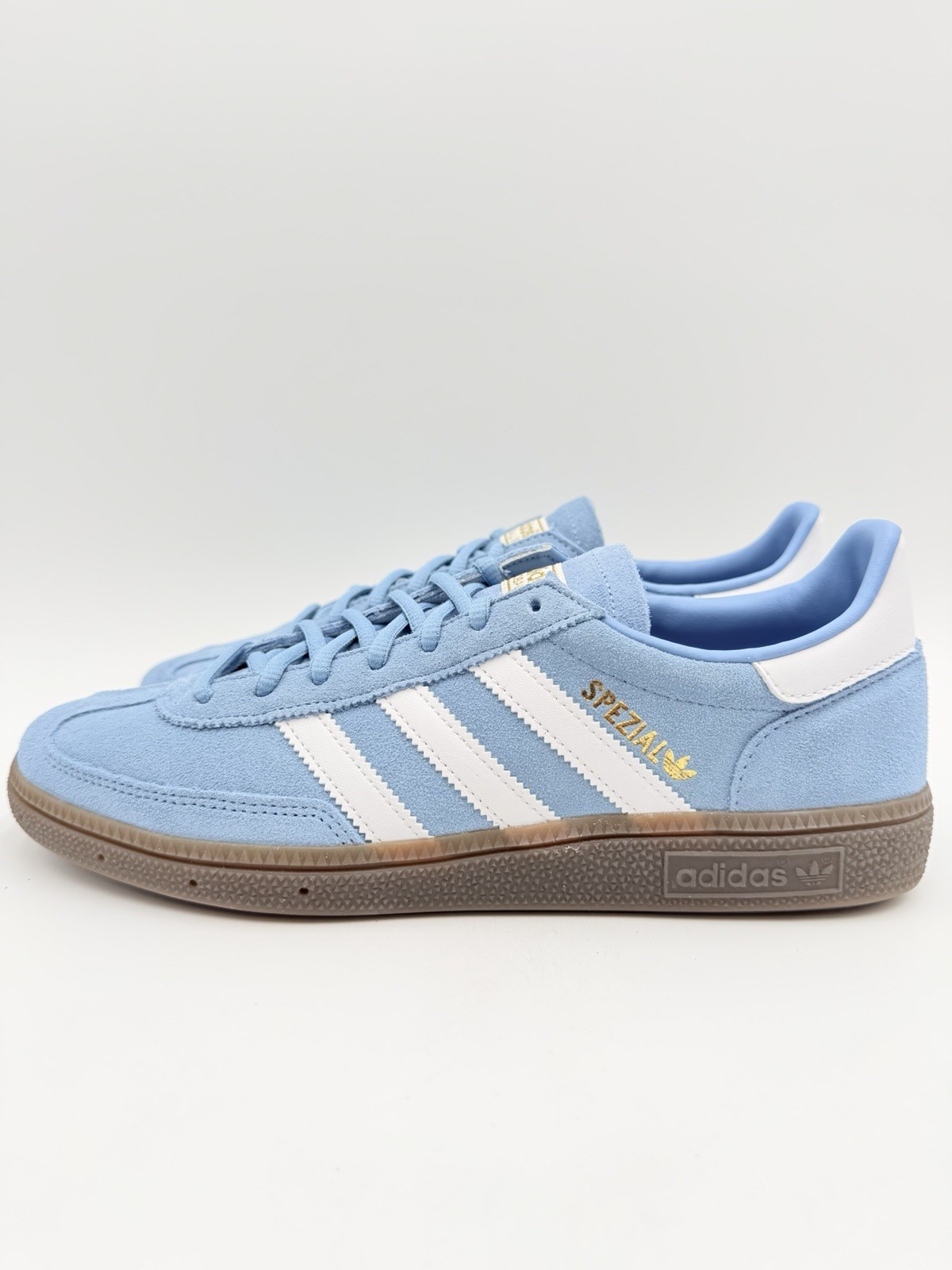 Adidas Men's Handball Spezial Originals Size 10 Light Blue White |BD7632|