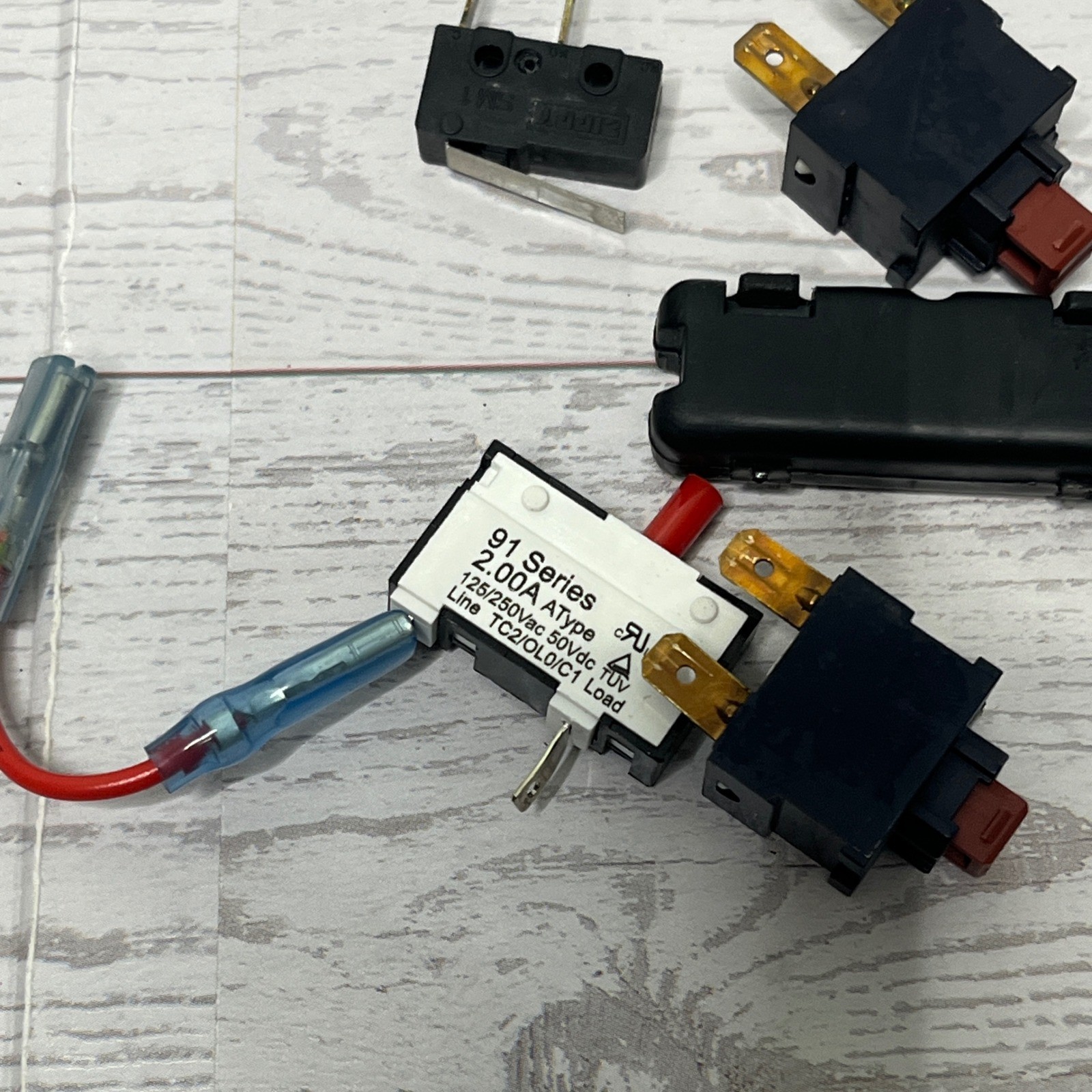Dyson DC25 Replacement Switch Set: Power, Reset & Microswitch OEM Parts