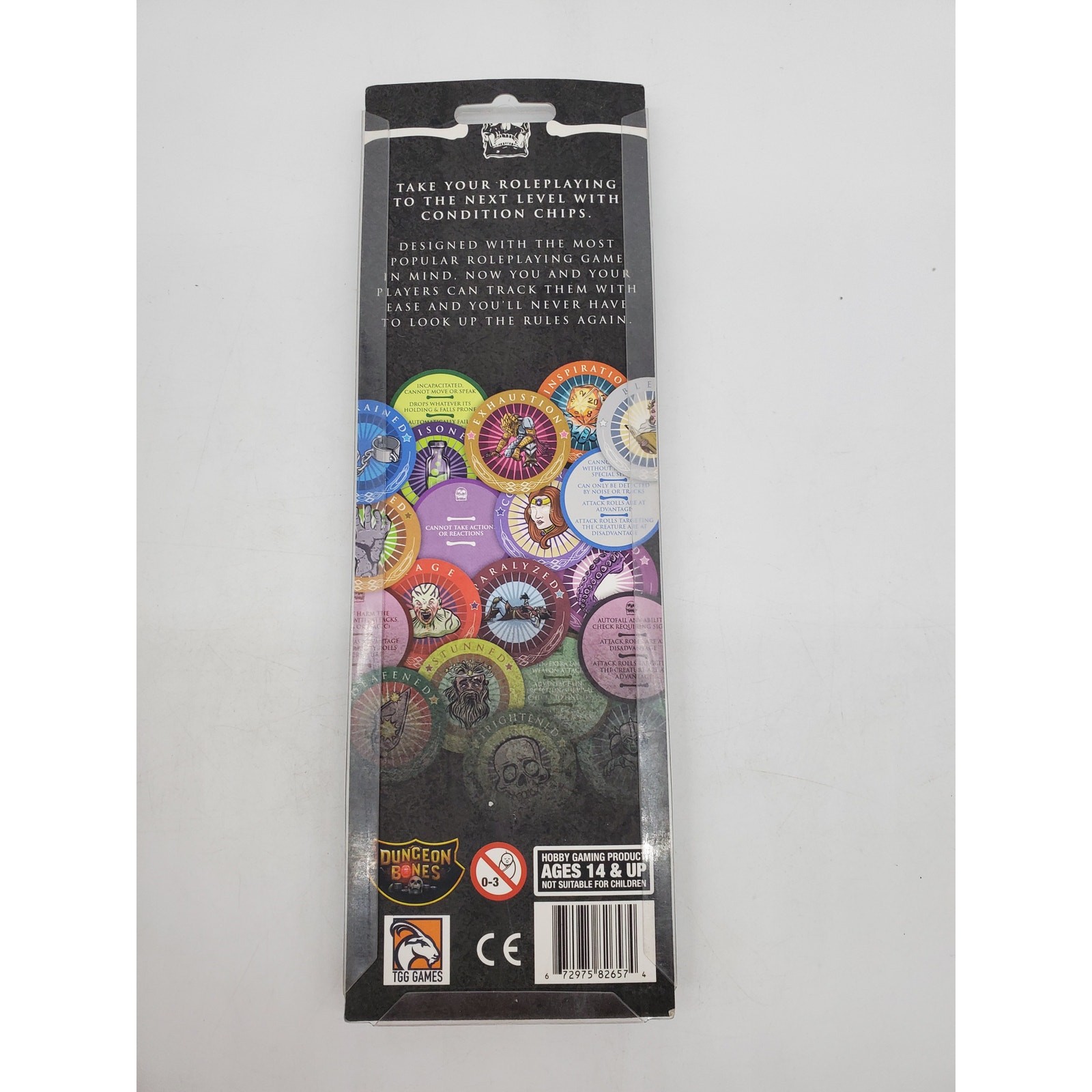 Dungeon Bones - 20 5E Condition Chips For RPG Games