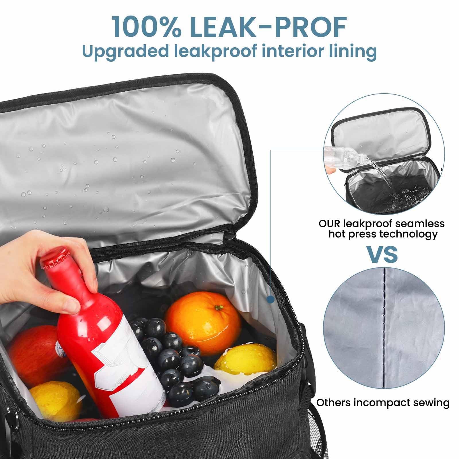 20L Waterproof Cooler Backpack Leakproof Beach Backpack Insulated Lunch Bag