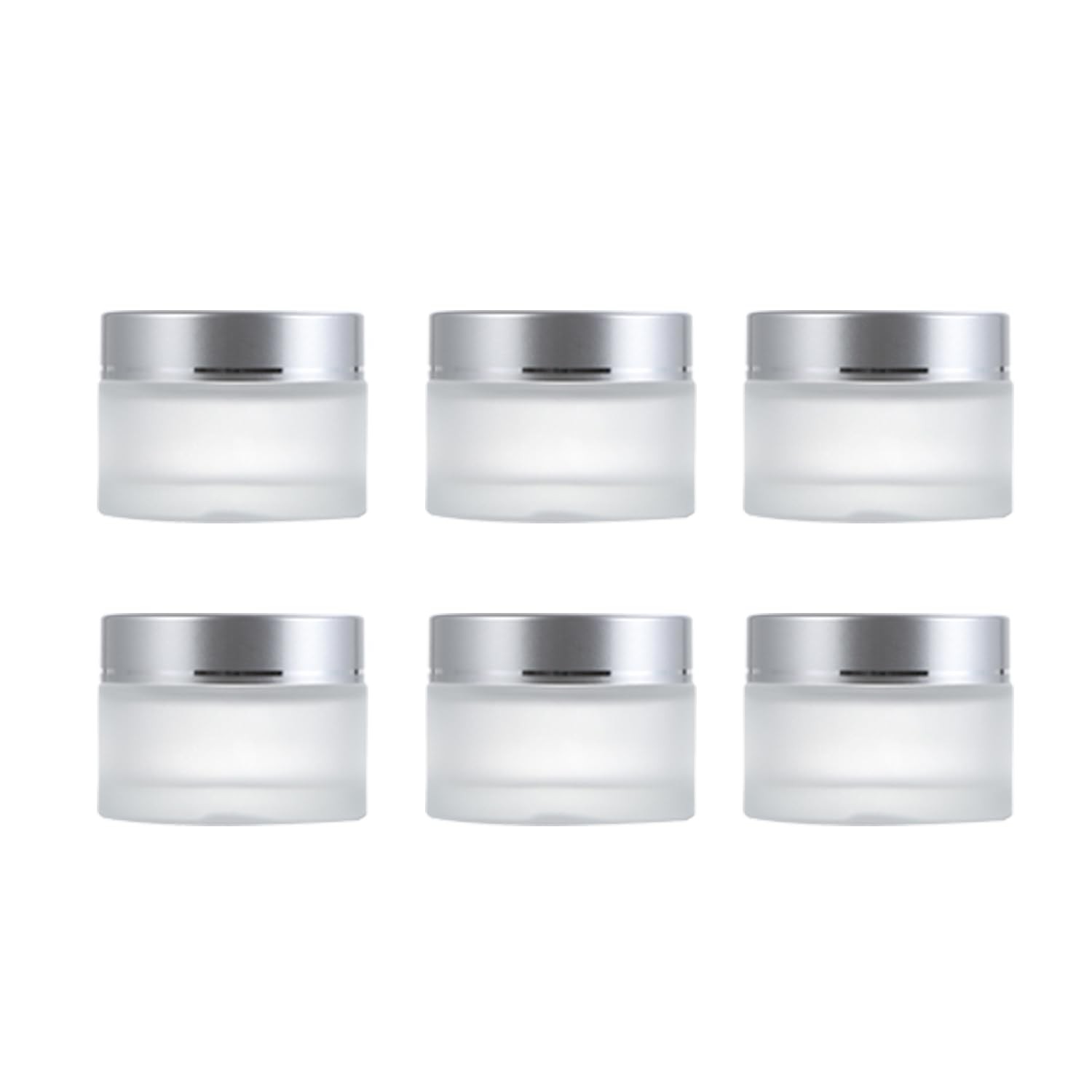Frasco de vidrio esmerilado para cremas cosméticas, envases de muestra
