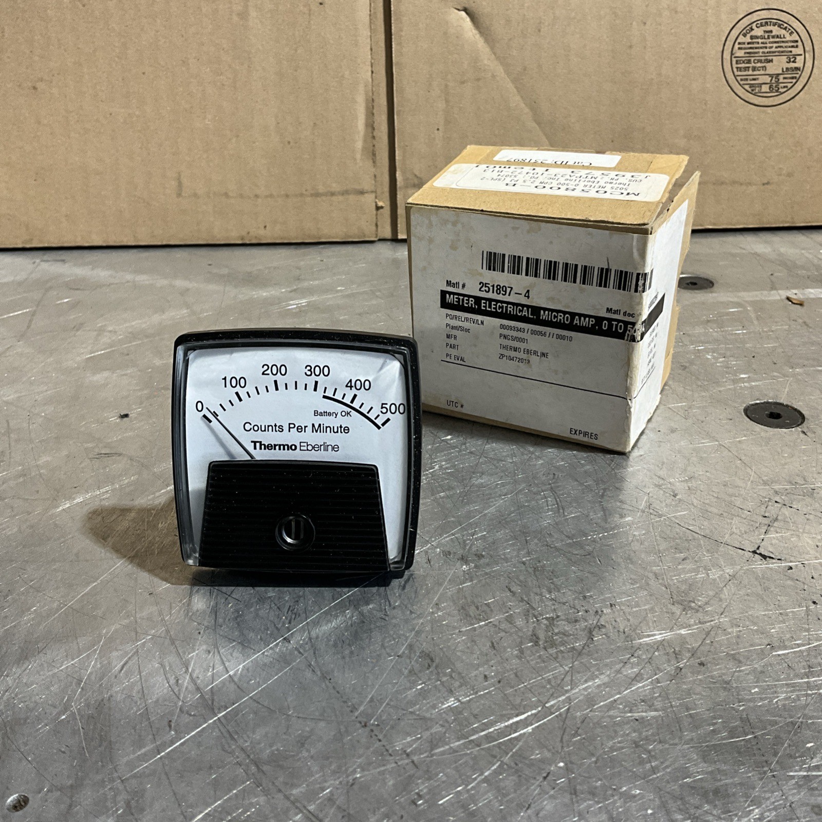 Eberline MTPA23 5025 Meter 0-500 CPM With 10472-B13 Face ZP10472013 For RM-14