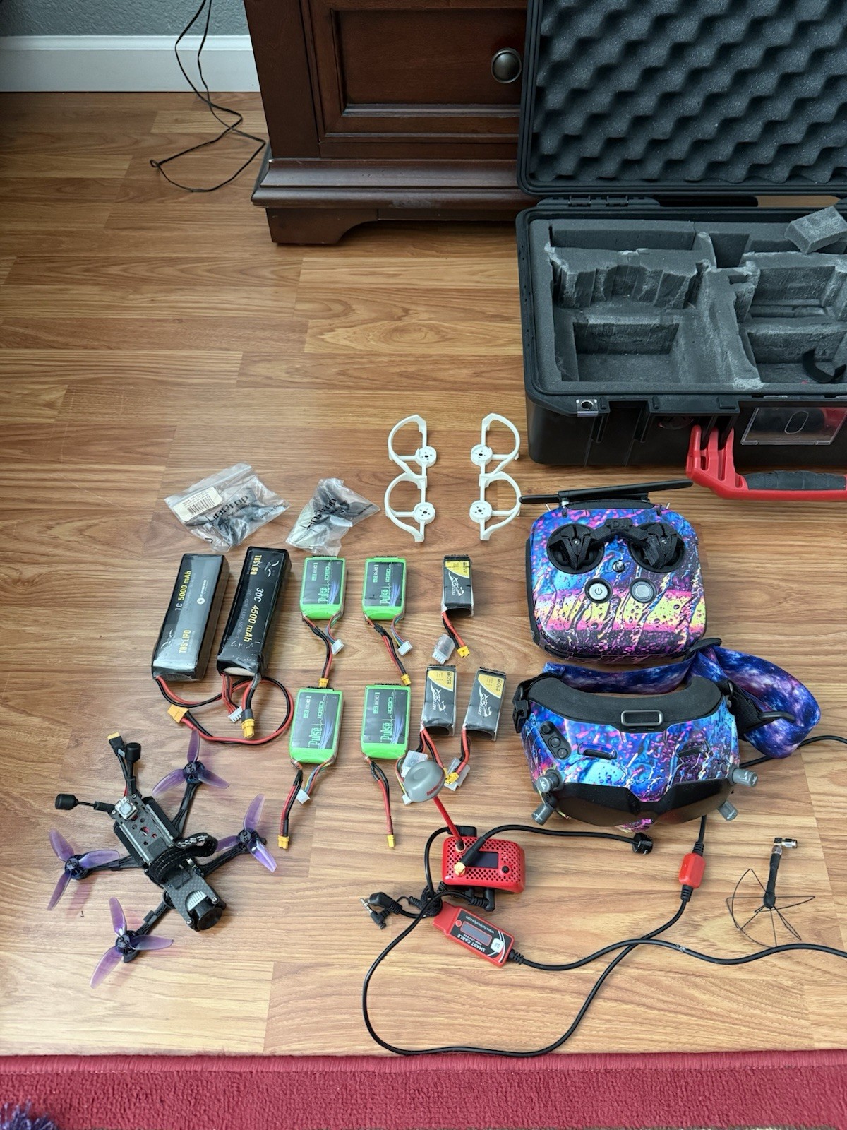 FPV Freestyle Drone 5 with Everything You Need Many Extra Batteries New
