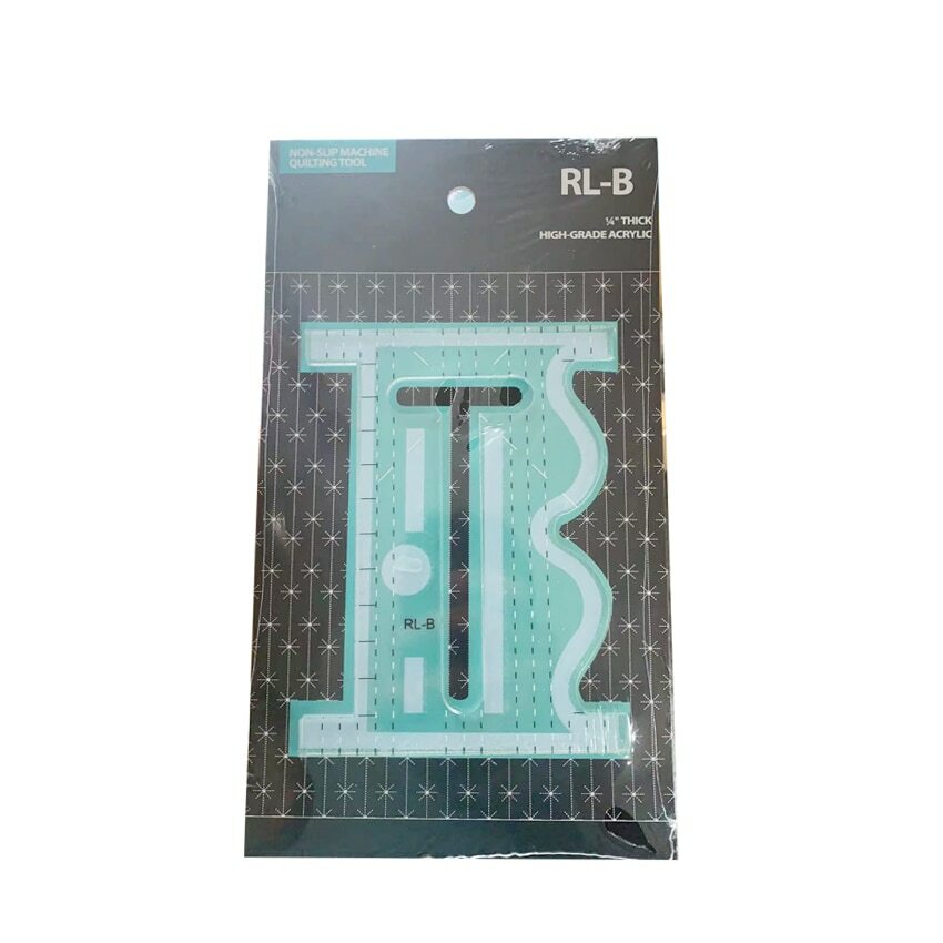 DIY quilting ruler Sewing waves and straightedge ruler (1/4")