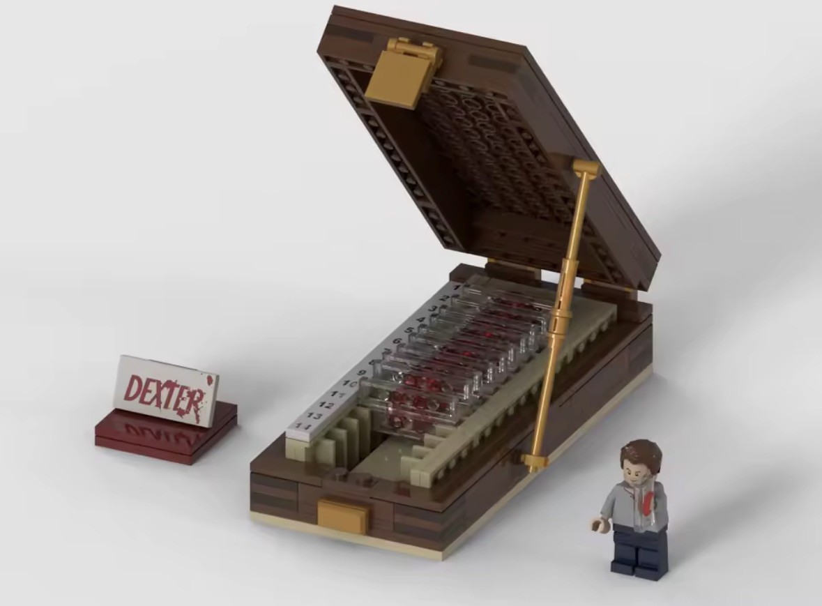 Dexter Inspired Blood Slide Box MOC Blocks Minifigure Included