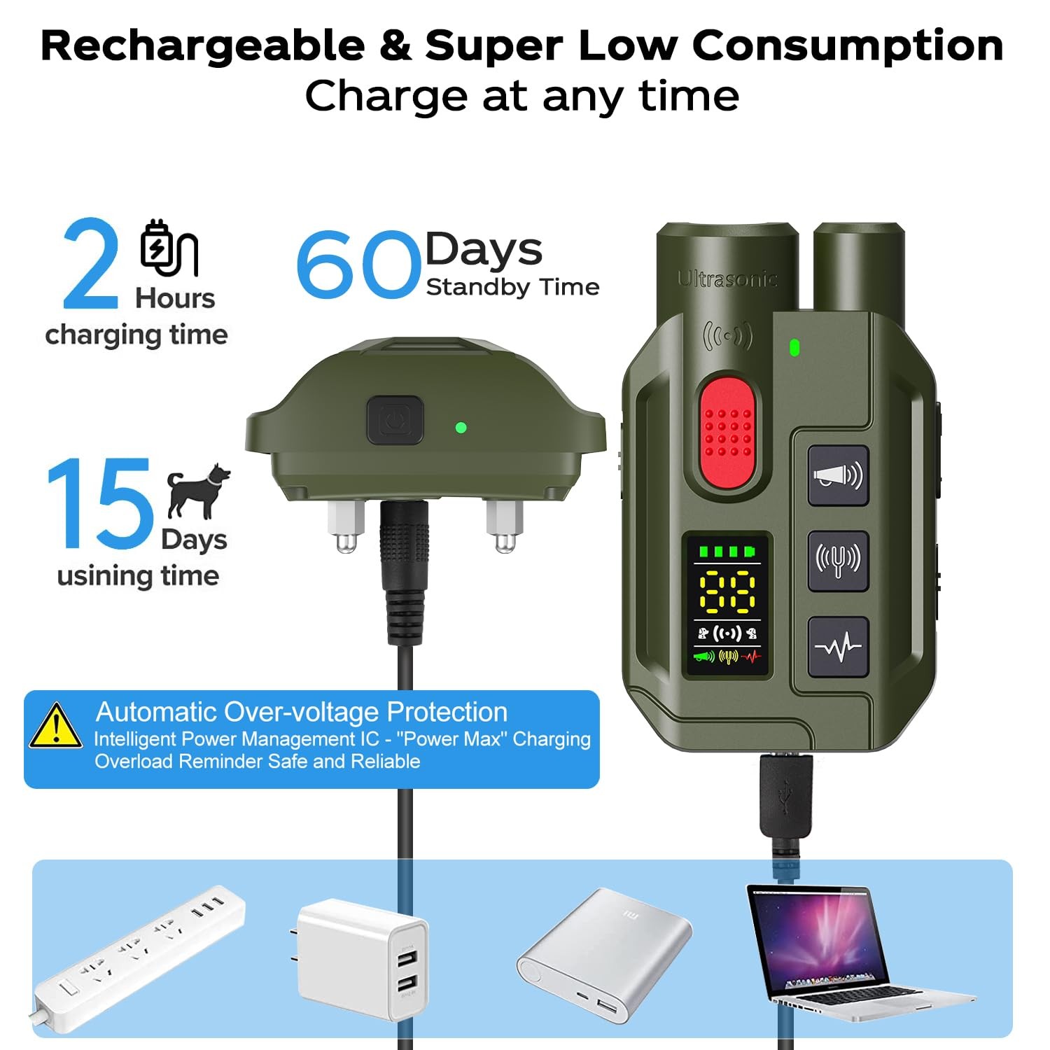 Dogs Training Collar 1968FT Dog Training Collar with Remote, IP67 Waterproof ...