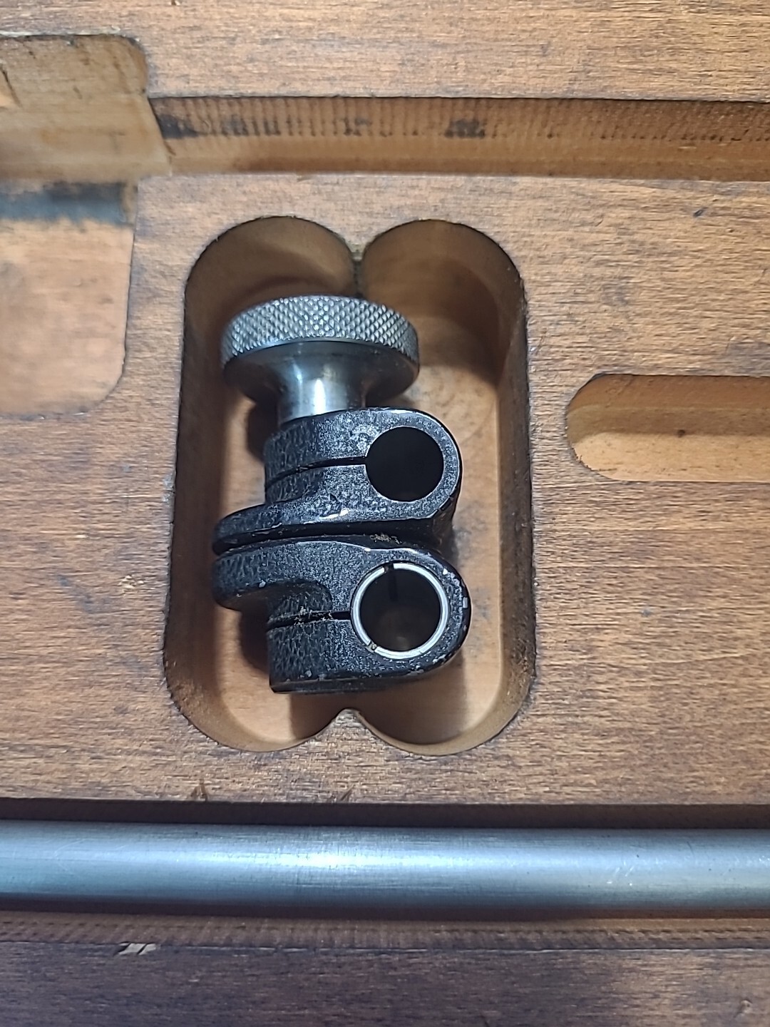 Starrett 657EZ Magnetic Base With Indicator in Wood Case