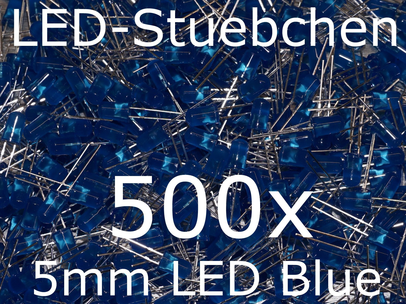 500x 5mm LED Blau