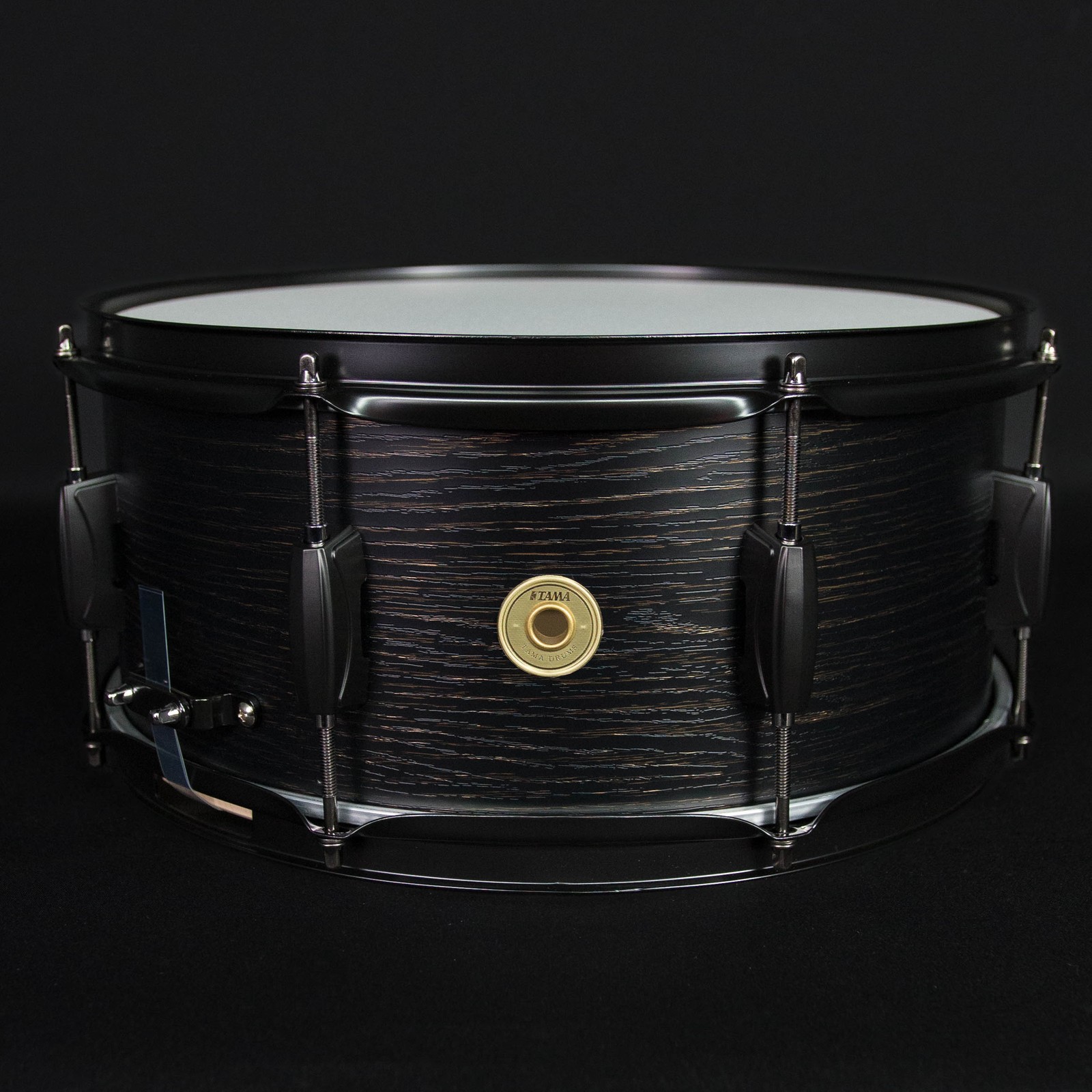 Tama Woodworks 14" x 6.5", 8-Ply Wood Snare, Black Oak Wrap