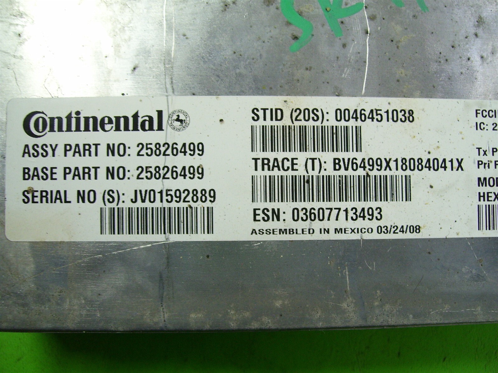 08 SAAB 9-3 Telematics Interface Module 25826499 Communication ONSTAR