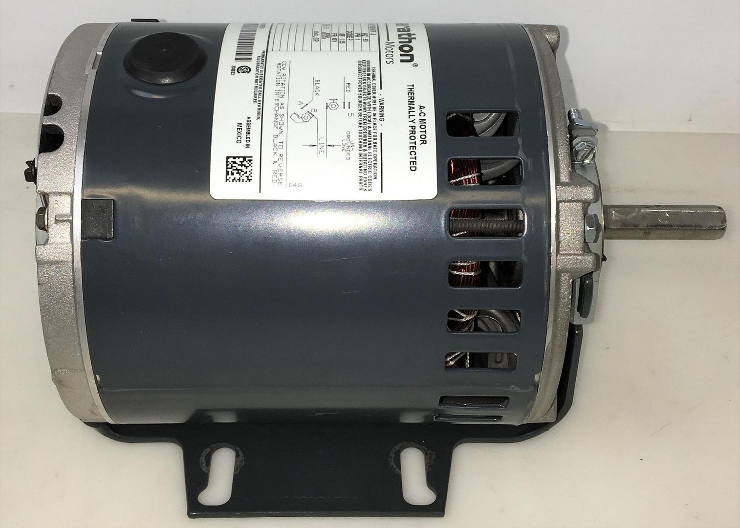 Marathon WQK 48S17D2107F 1/4HP AC Induction Motor