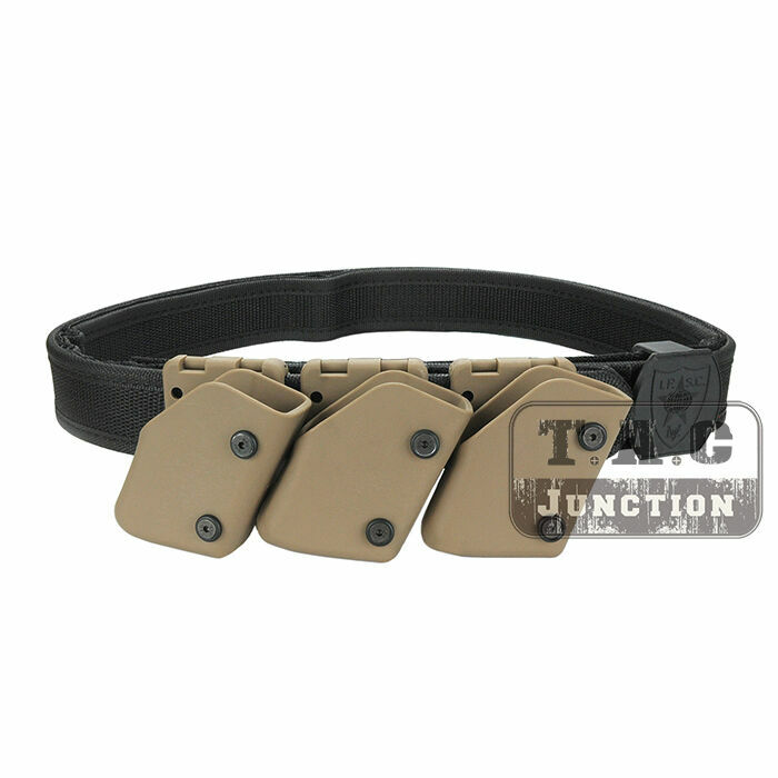 IPSC USPSA IDPA Competition High Speed Shooting Belt w/ 3x Pistol Magazine Pouch