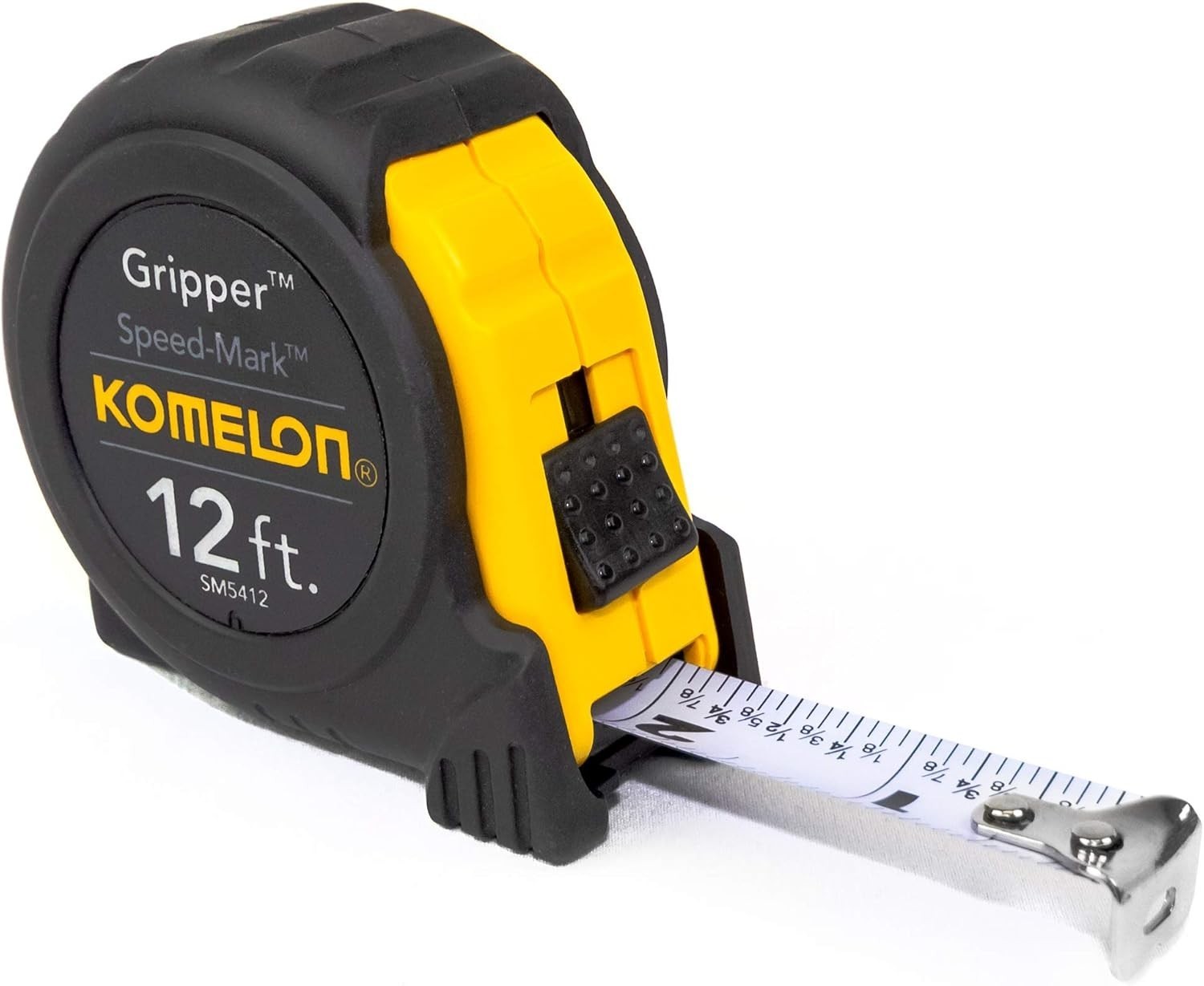 Speed Mark Gripper Acrylic Coated Steel Blade Measuring Tape 5/8-Inch x 12-Feet