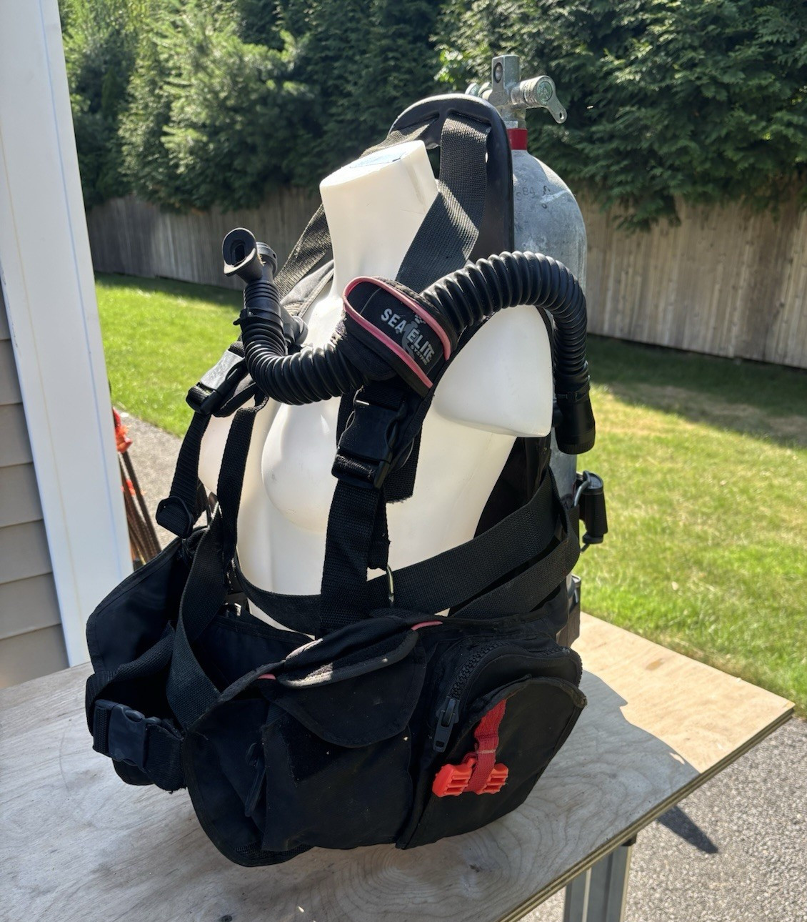 SEA ELITE Scuba Diving Vest (tank and mannequin not included)