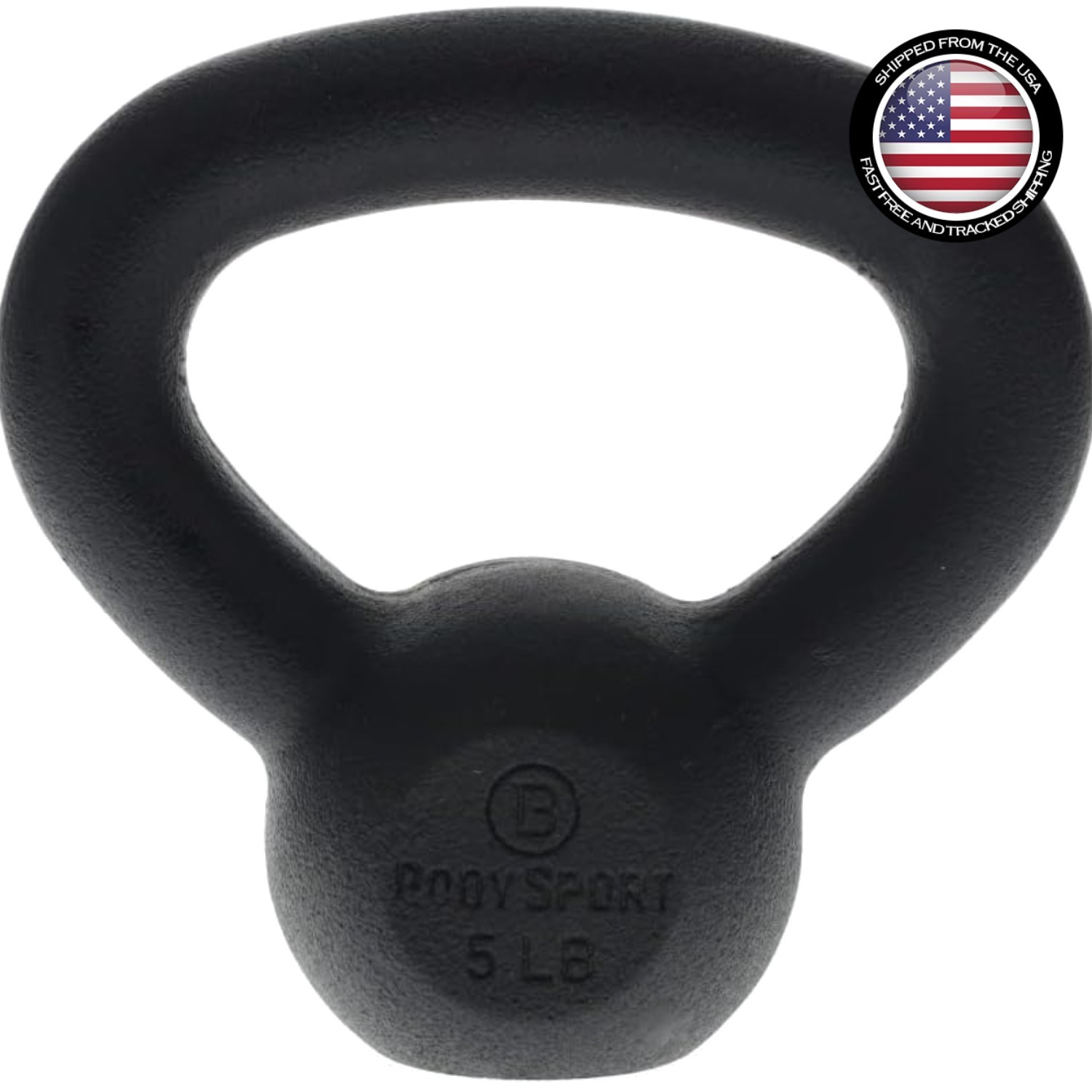 Portable 15lb Cast Iron Kettlebell - Enhance Strength & Endurance Effortlessly