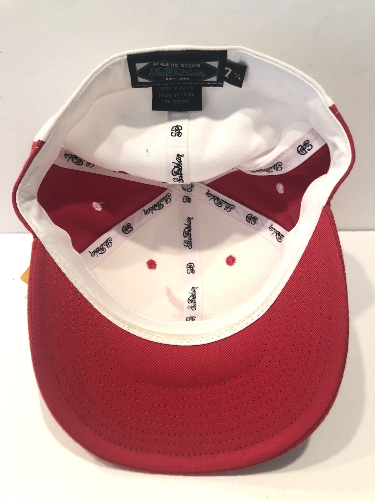 STALL & DEAN RED BIRDS FITTED HAT Cap (7 1/4)