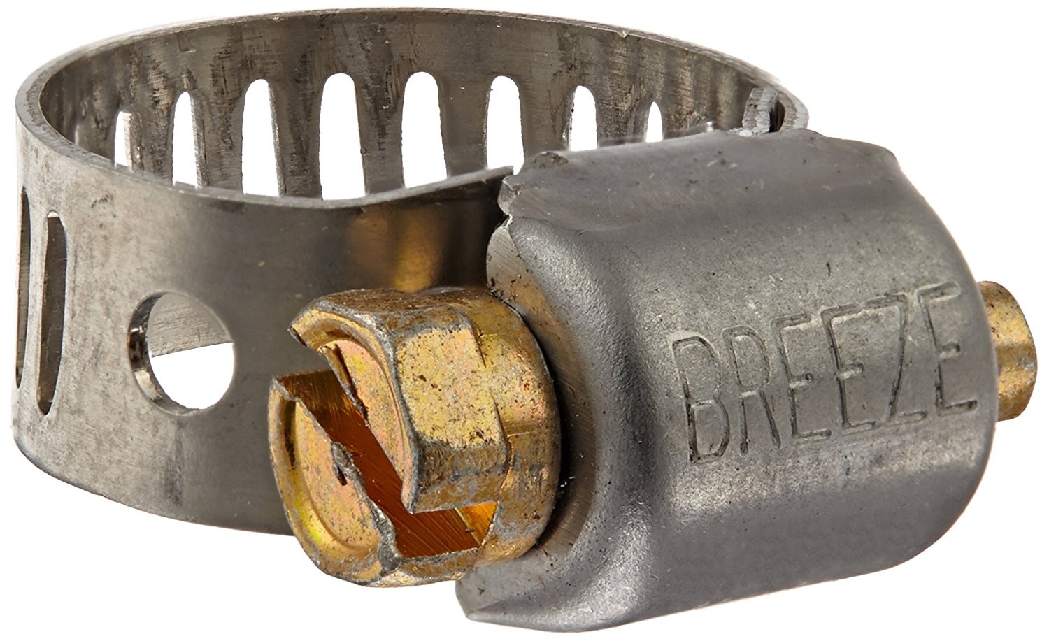 Breeze Mini Stainless Hose Clamp, SAE Size 4, 7/32"- 5/8" D, 5/16" W (10pk)