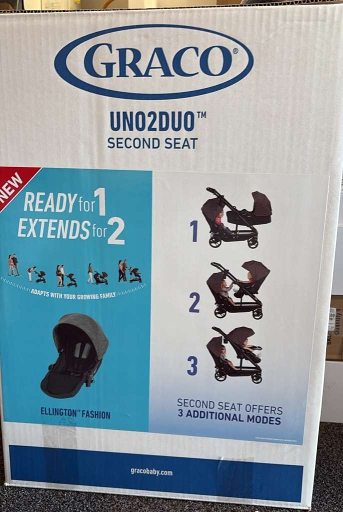 Graco Uno2Duo Stroller Second Seat, Ellington
