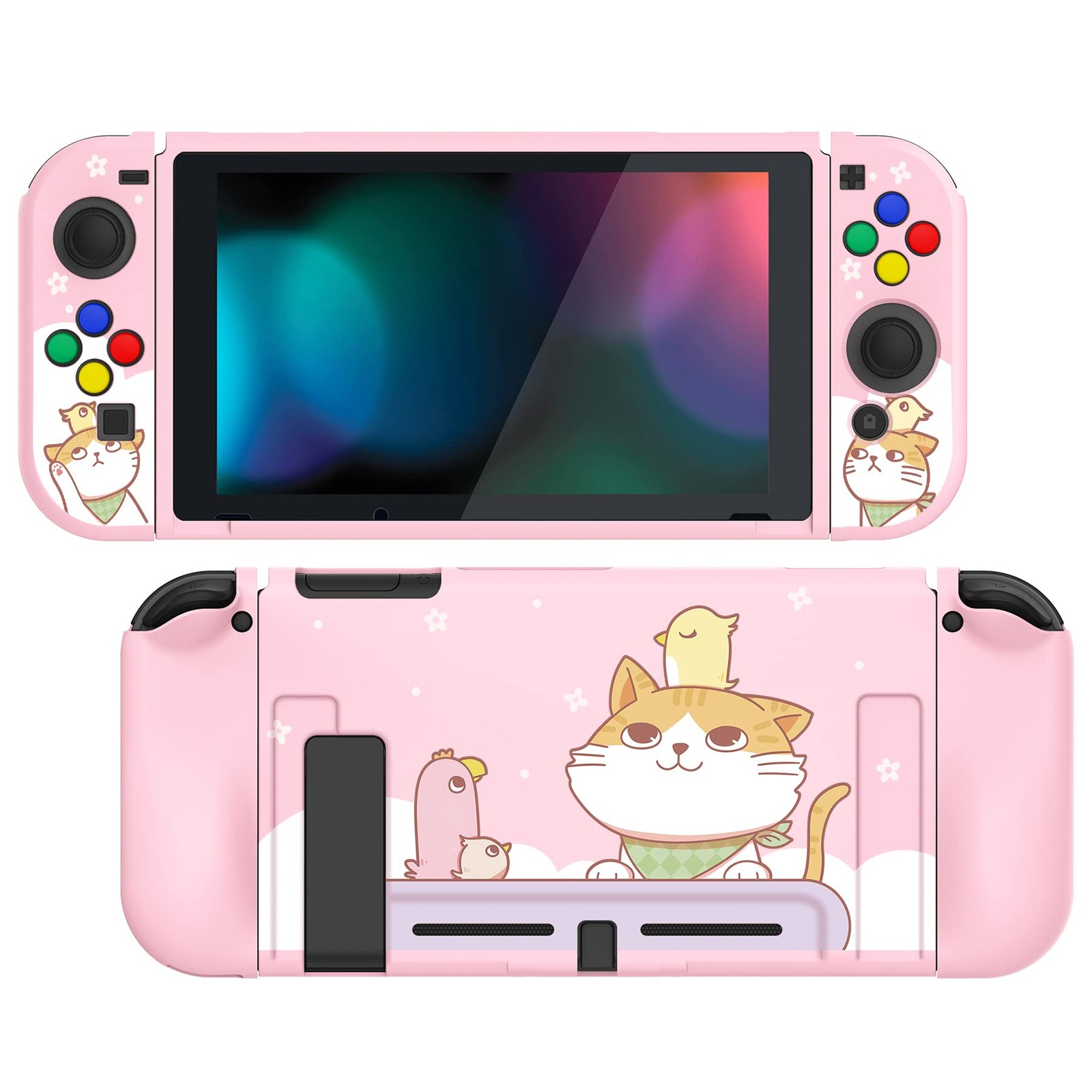 Playvital Kitten & Chicken Protective Case for Nintendo Switch
