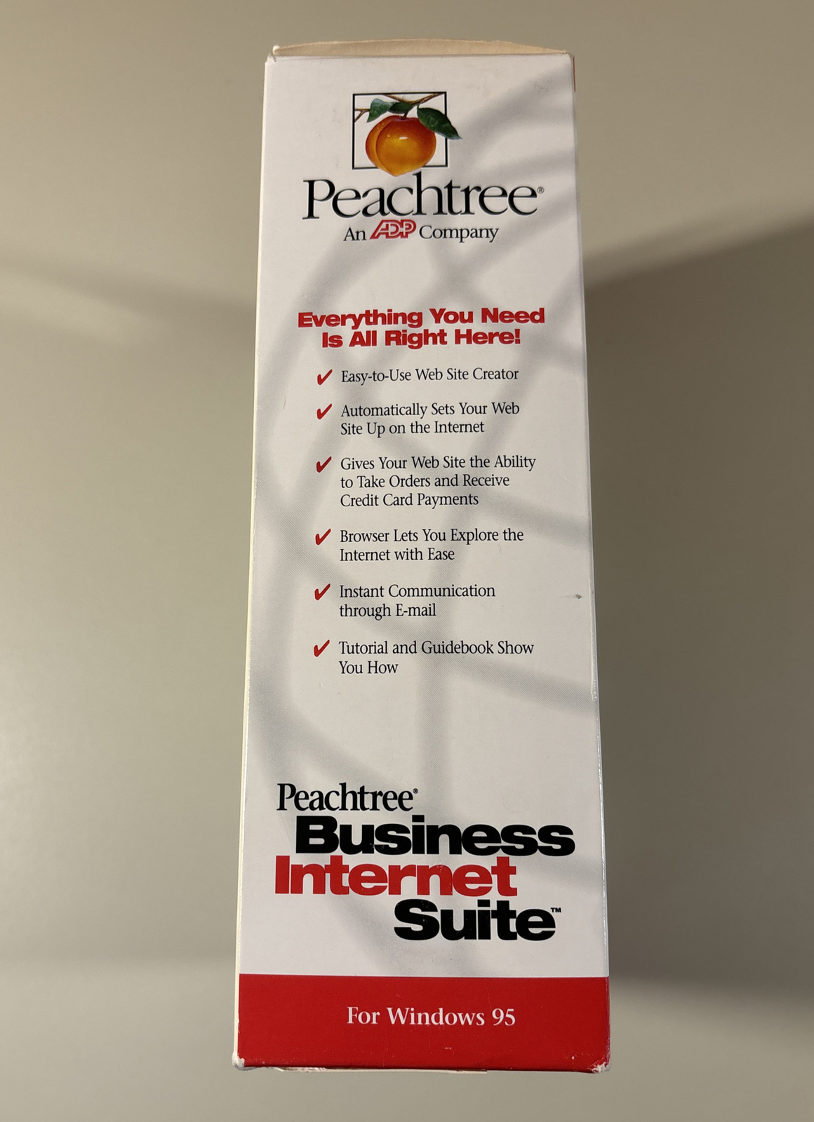 1996 PEACHTREE Business Internet Suite Software in Box