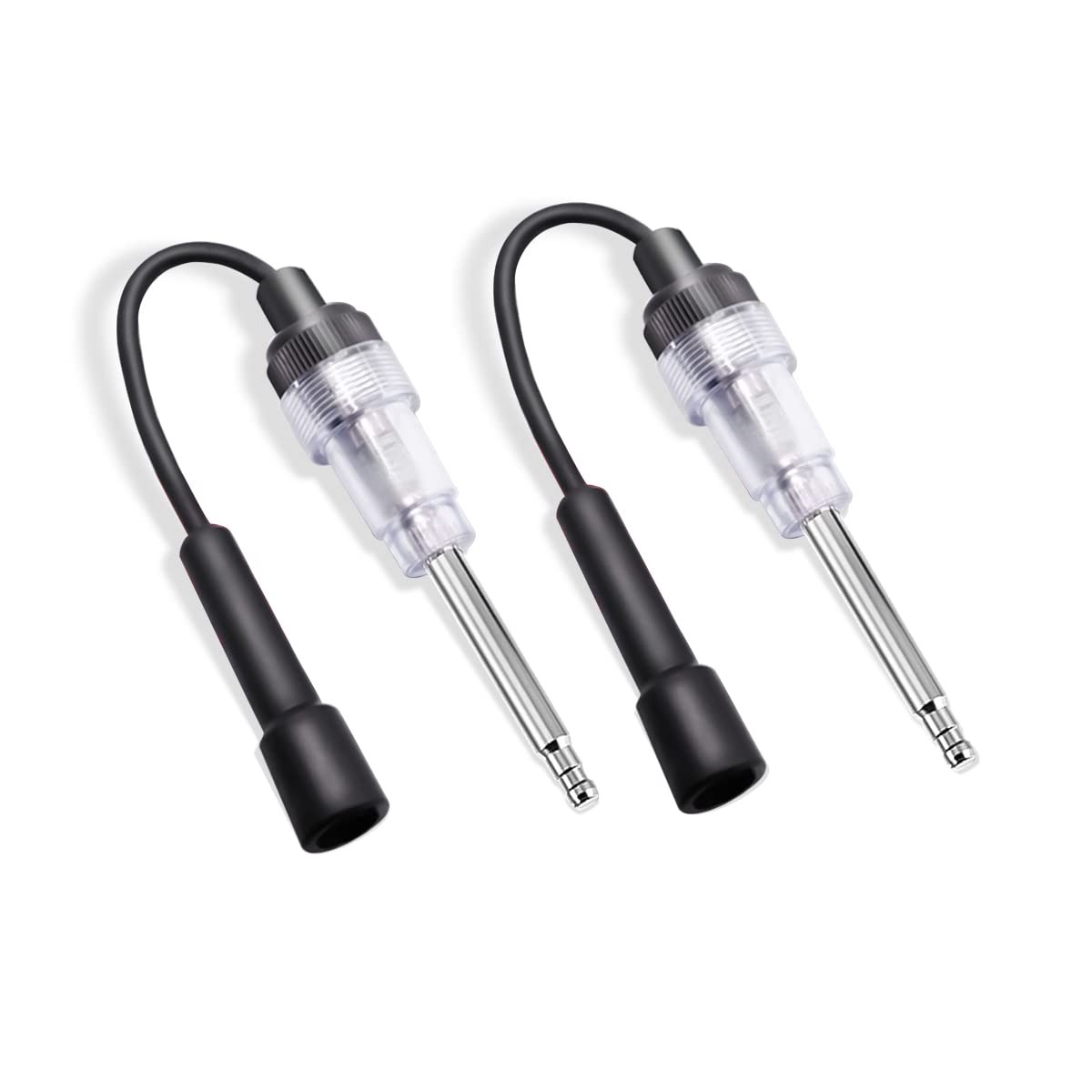 2PCS Inline Spark Plug Tester, Straight Boot Engine Ignition Tester Light, Small