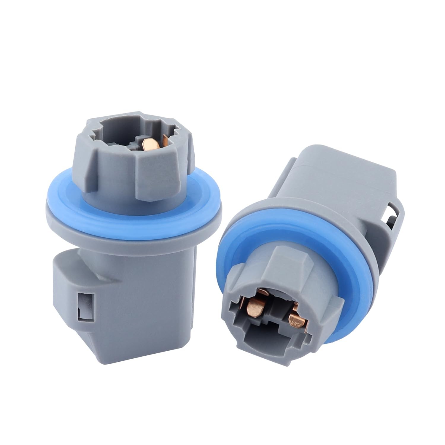 2PCS License Plate Light Socket Compatible with 1.45x1.01x1.01 inch, Gray