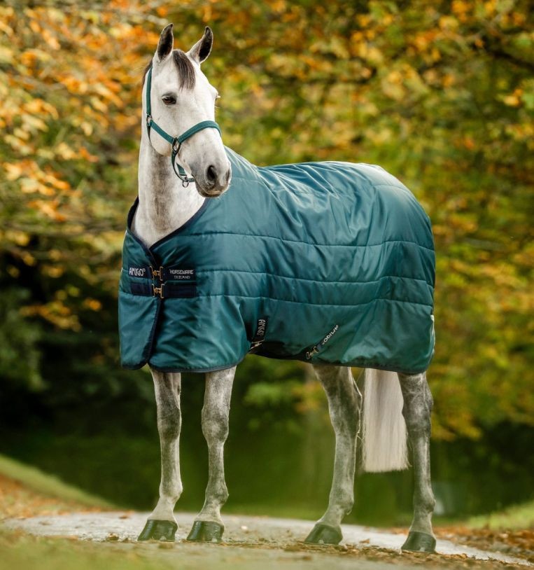 Amigo Ripstop Insulator Stable Blanket 100g - Dynasty Green/Navy & Silver