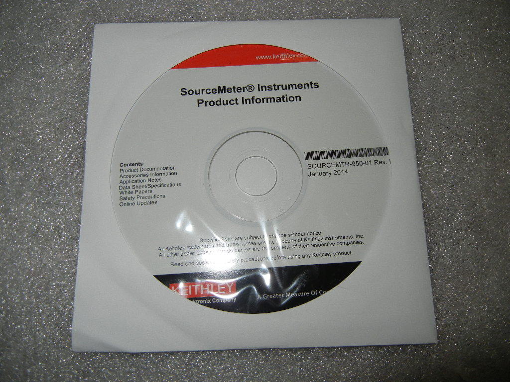 Keithey Sourcemeter instruments product information CD, NEW