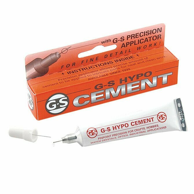 G-S Hypo Cement Craft Glue Watch Crystal Jewelry Adhesive 1/3 oz GS USA SHIPPING