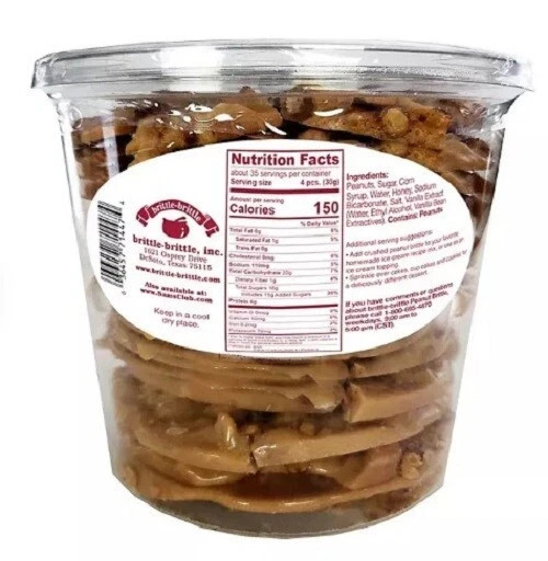 2pk Brittle-Brittle Peanut Brittle (38 oz.) Each Pack