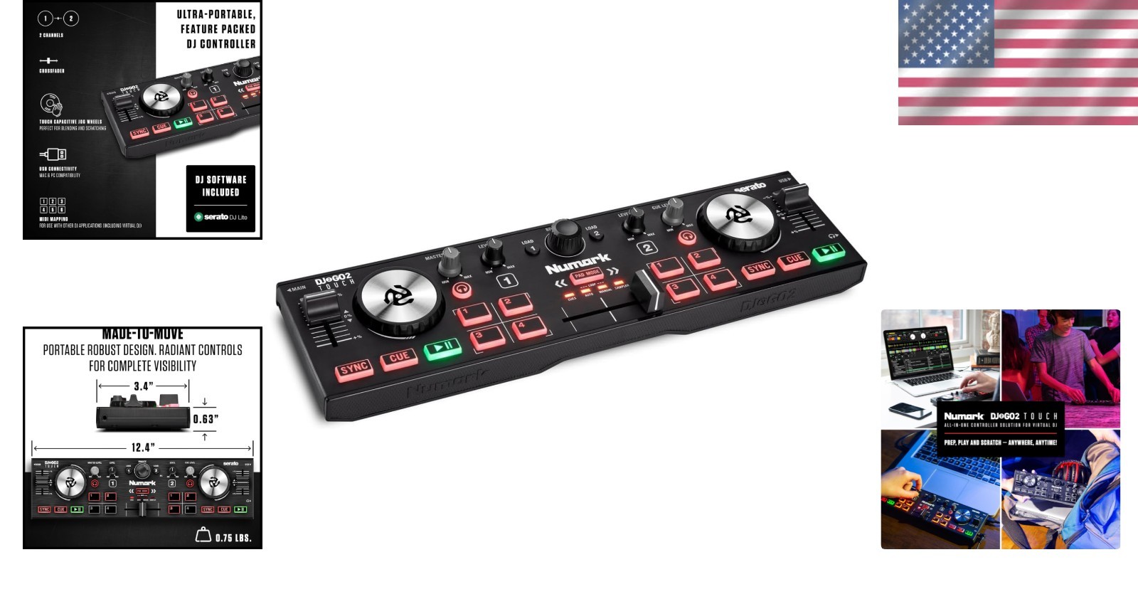 Mobile DJ Mixer with Audio Interface