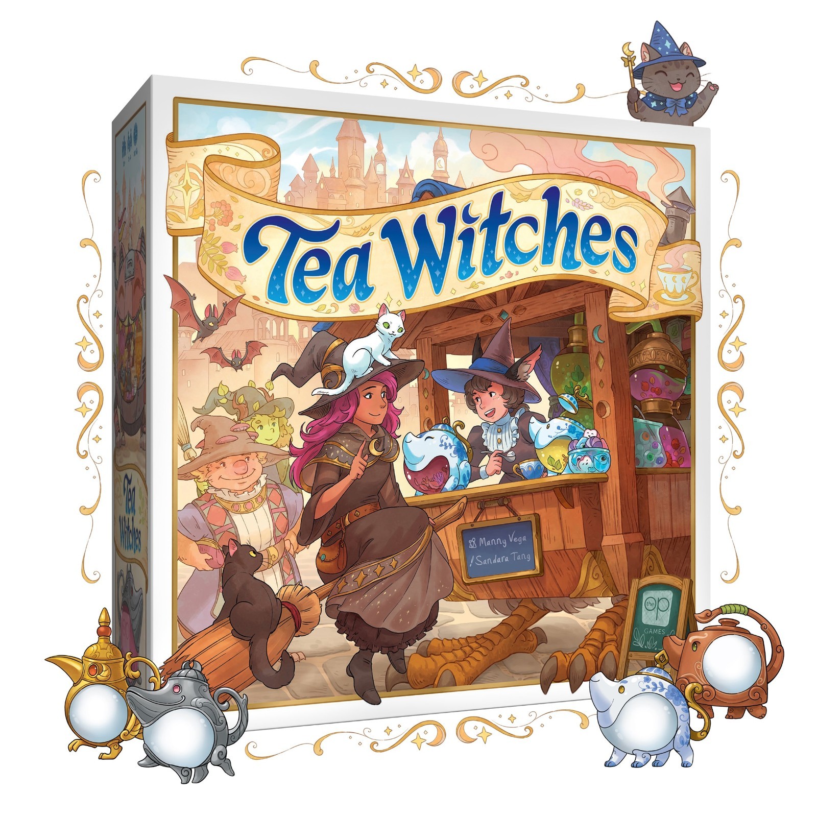 Tea Witches Board Game by The OP Games Brand New Sealed Free Shipping USA