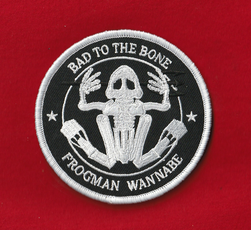 Vintage NOS Embroidered Hook Patch Navy SEAL Team 6 DEVGRU BUD/S FROGMAN WANNABE