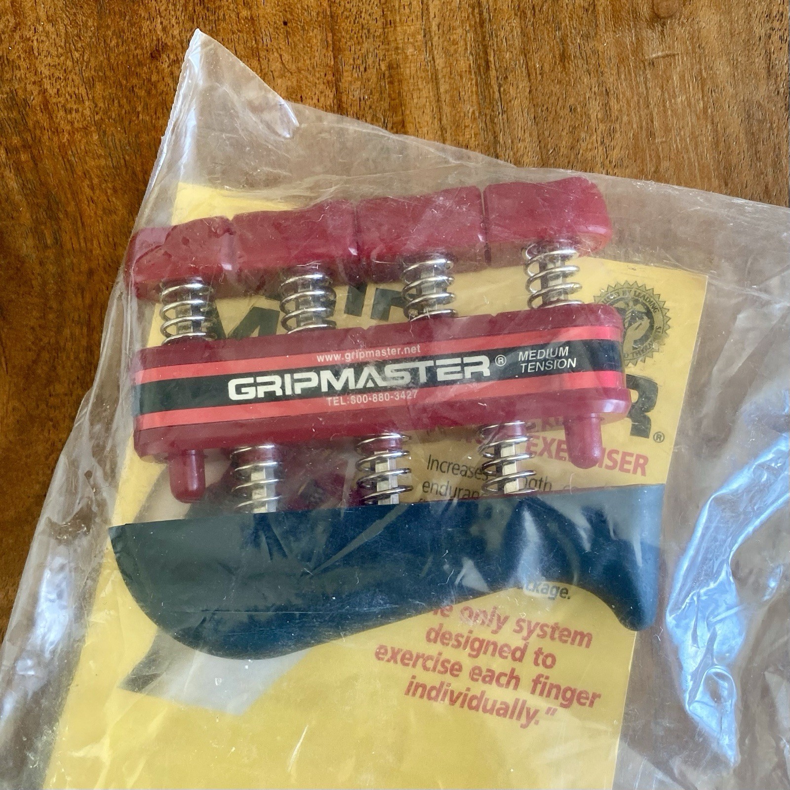 ProHands Gripmaster Hand Exerciser - Red (Medium Tension) NEW