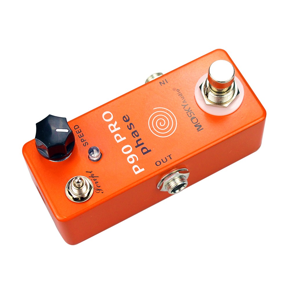 Mosky P90 PRO Phase Guitar Effect Pedal Rich Phasing Script Speed True-Bypass