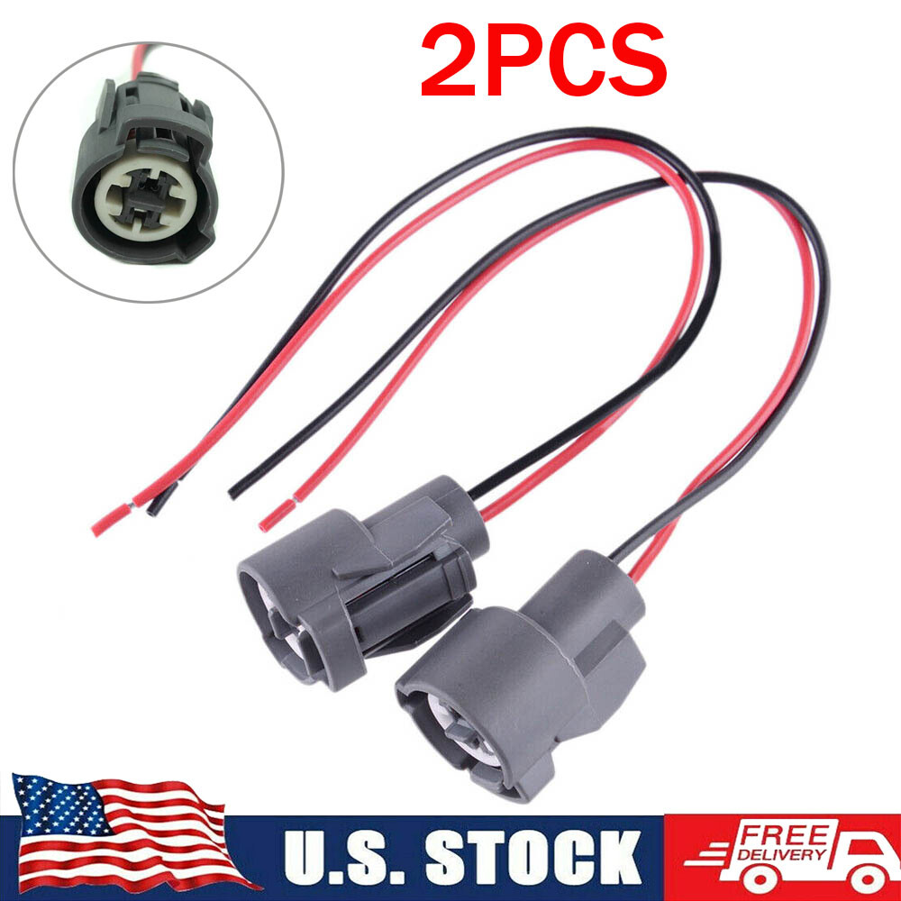 2Pcs Air Fan Coolant Temperature Sensor Connector Cable for Honda Accord Acura