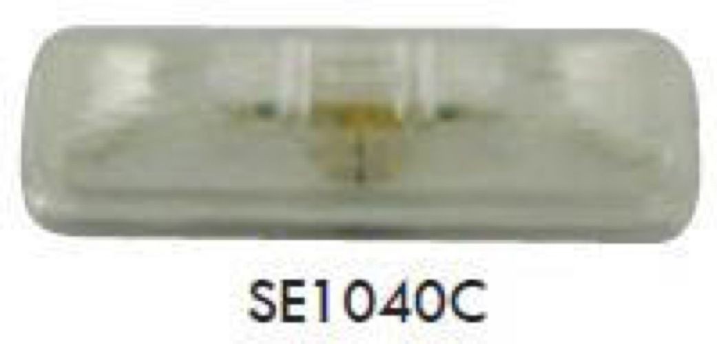 Clear 4" x 1 1/4" Side Marker Lights (1 per pack)