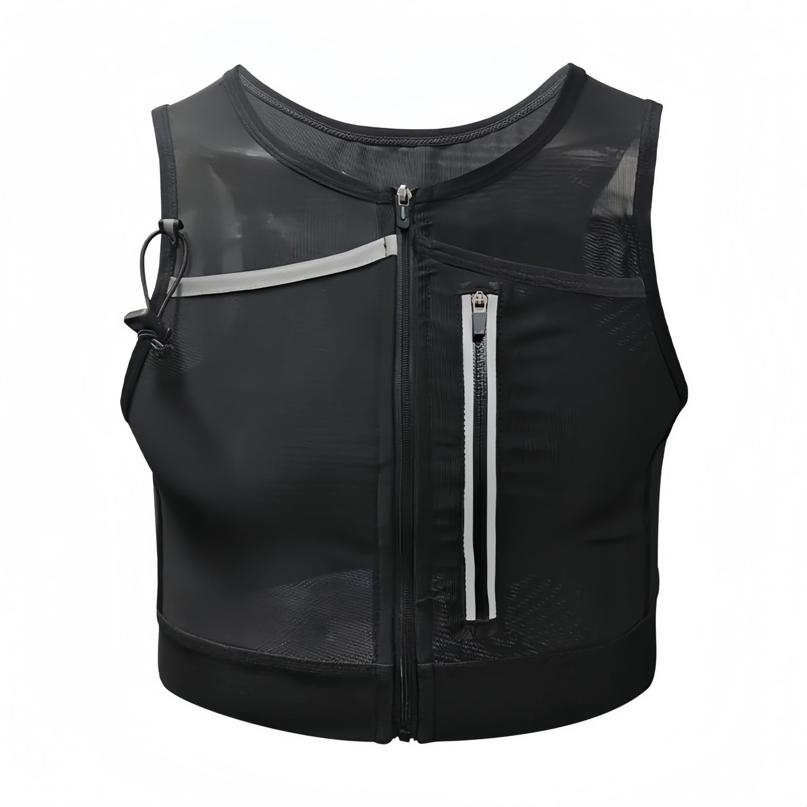 Men and Hydration Bladder Pack Running Vest, Trail Chest Rig for Trekking, Fi...