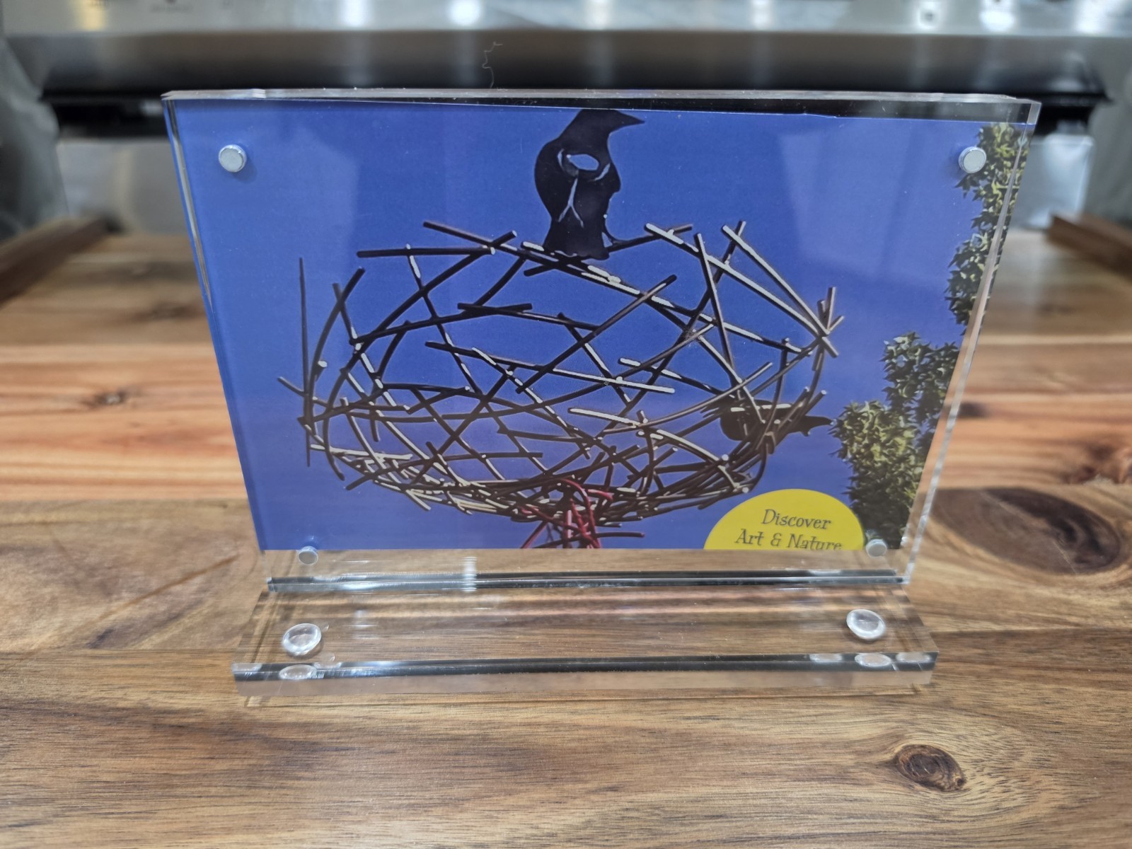 7” x 5” Display  Deluxe Acrylic Block Frame Magnetic Picture Frame