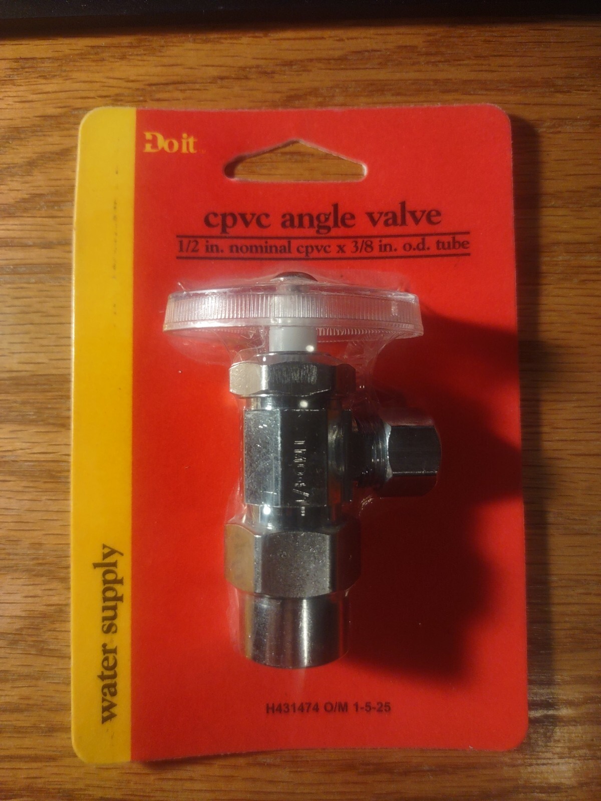 Do It Best  CPVC Angle Valve  1/2"  cpvc inlet 3/8" OD outlet
