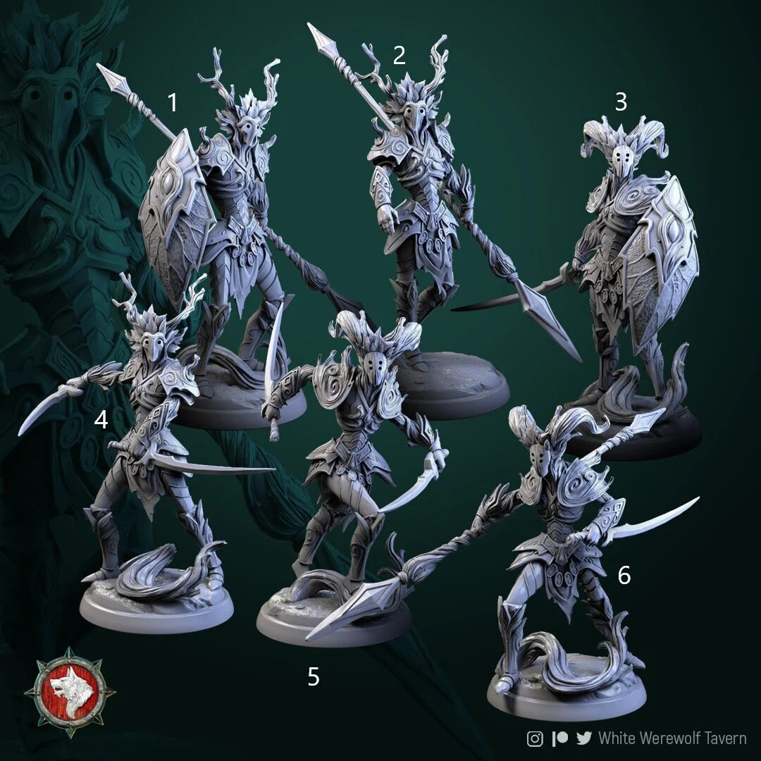 Dendroid Warriors - Resin Tabletop Miniature