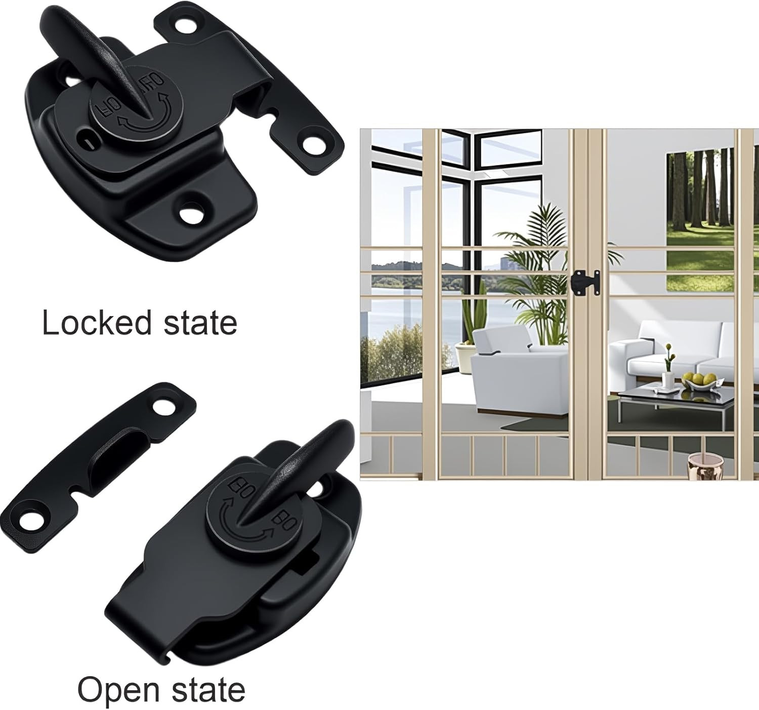 4 Pack Dining Table Lock Heavy Duty Align-N-Lock Table Locks Leaf Buckle Connect