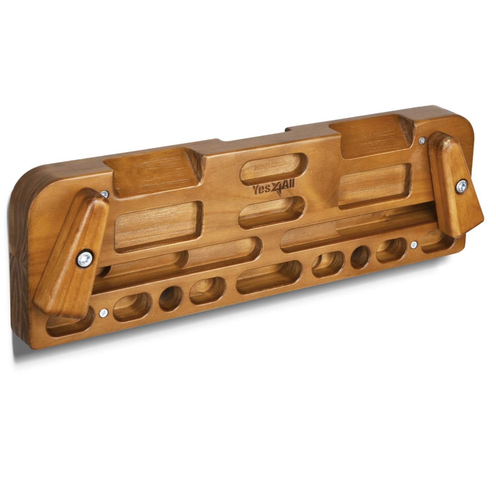 Yes4All Wooden Climbing Board for Grip Training, Supports Up to 300 Lb, Natural