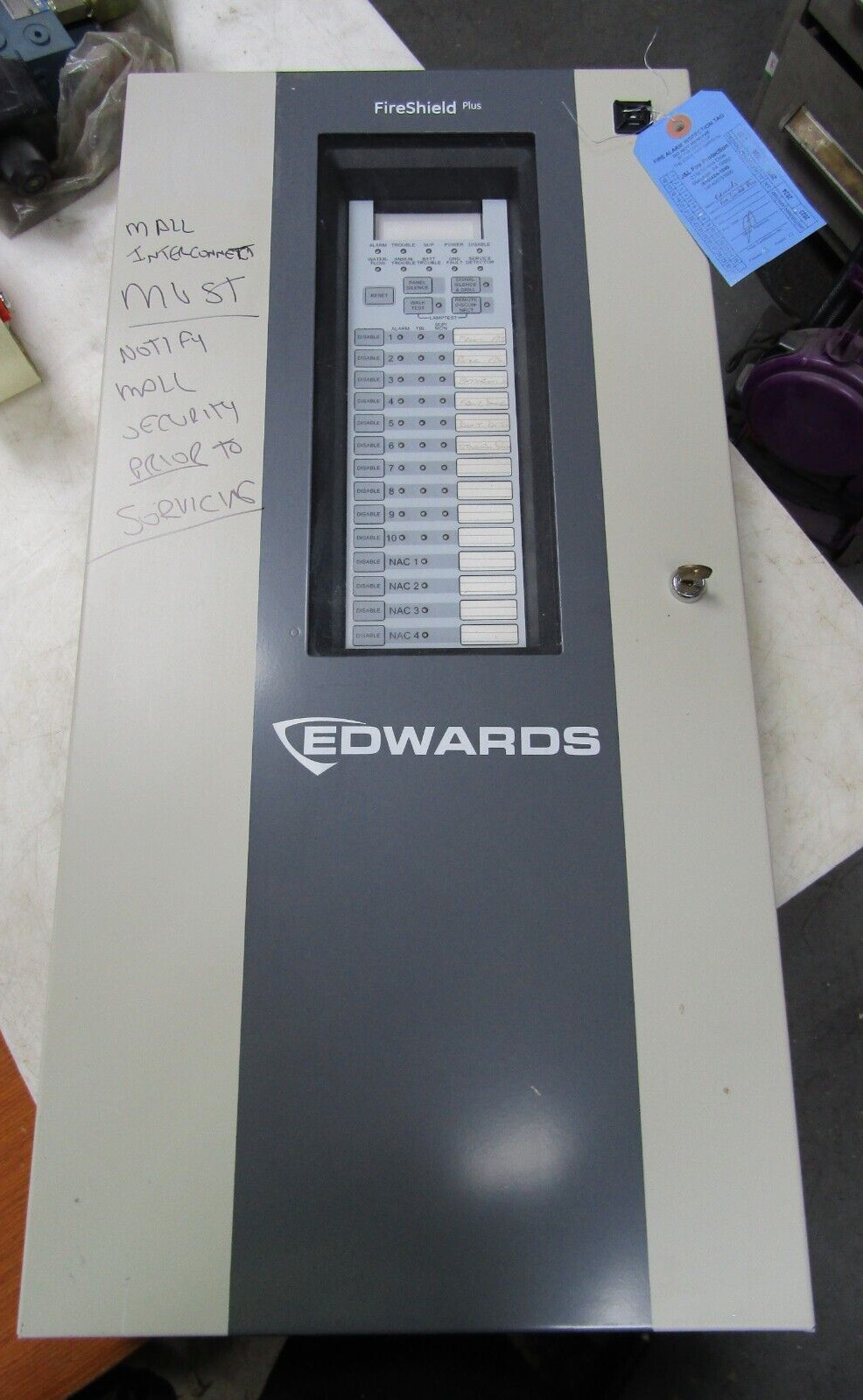 💥 EDWARDS 2.2 AMP FIRE ALARM CONTROL PANEL 120 VAC 60 Hz FSP1004(G/R)