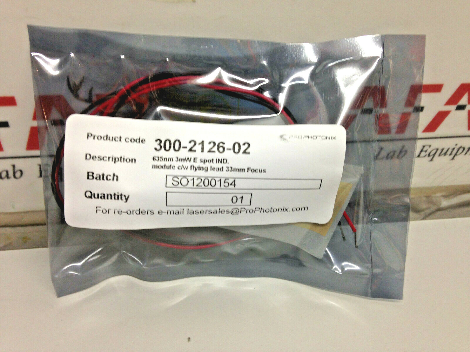 Prophotonix 635nm 3mW E spot IND Photon Laser Module