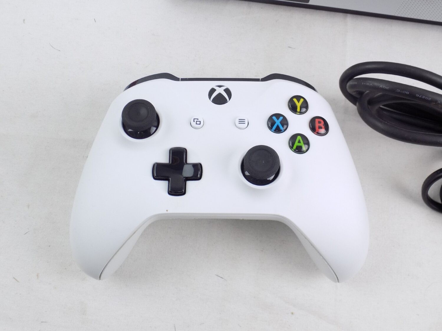 Xbox One S Console With Controller And Cables - Tested, Works!