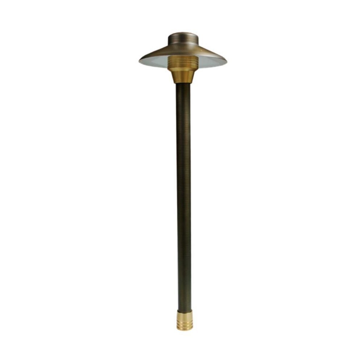 Unique Centaurus 6" Path Light 12" Brass Weathered 2W 2700K