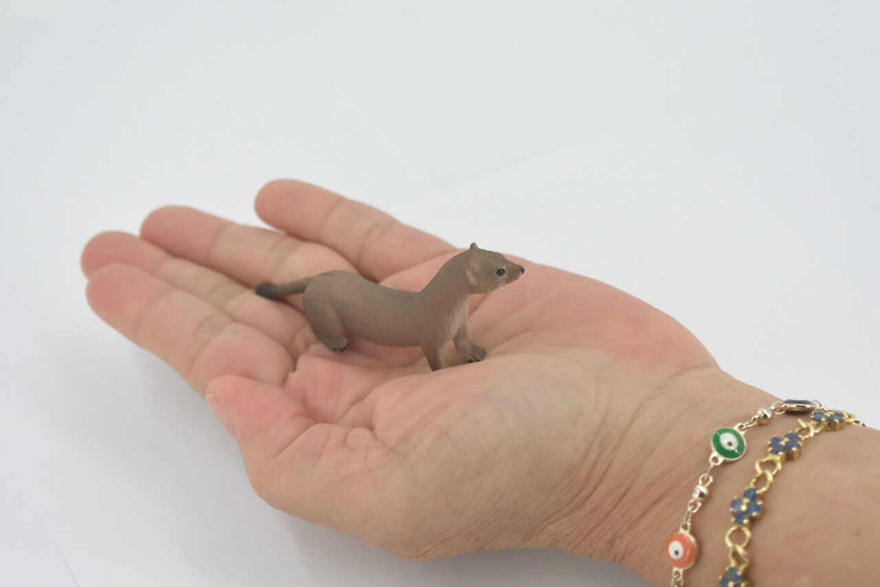 Fisher, Weasel Toy Animal, Realistic, Figure, Model, Toy, Gift, 3" CH534 BB159