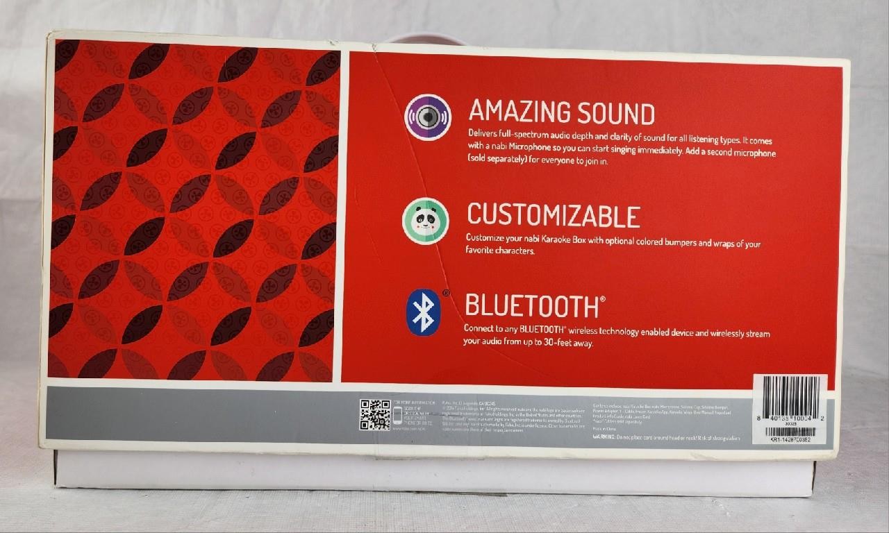 Nabi Karaoke Box High Quality Bluetooth Speaker and Microphone Complete